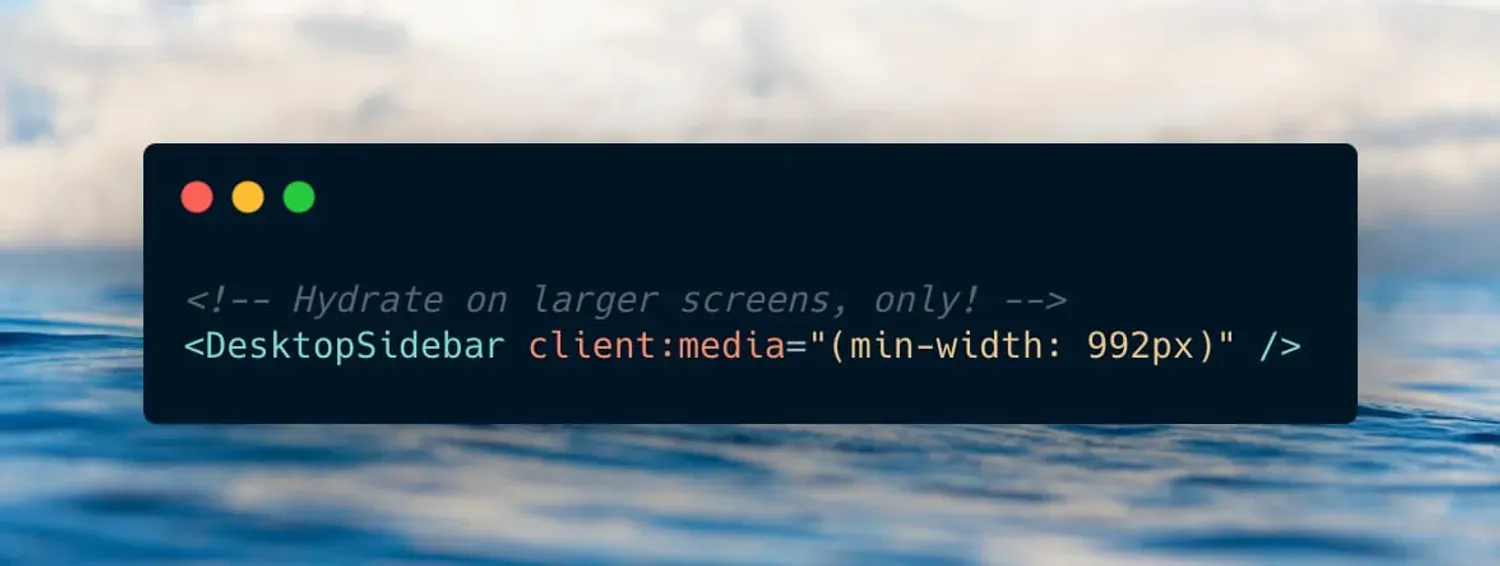 Пример кода с новым client:media hydrator.